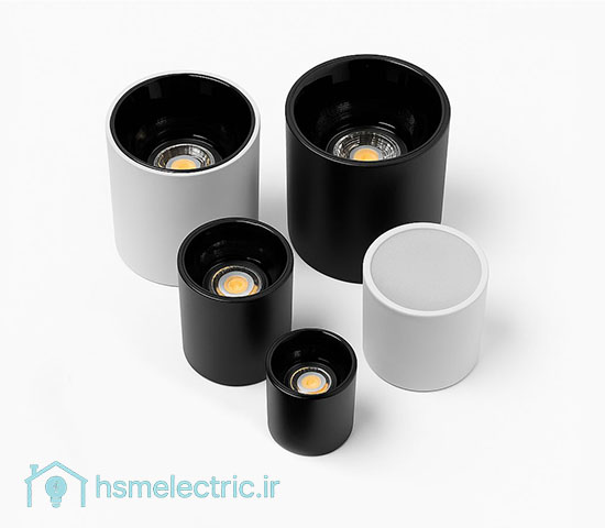 انواع چراغ استوانه‌ای روکار ZFR