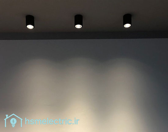 تصویر هالوژن استوانه‌ای روکار COB