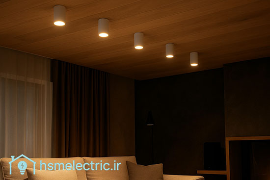 چراغ استوانه‌ای روکار SMD در دکوراسیون داخلی